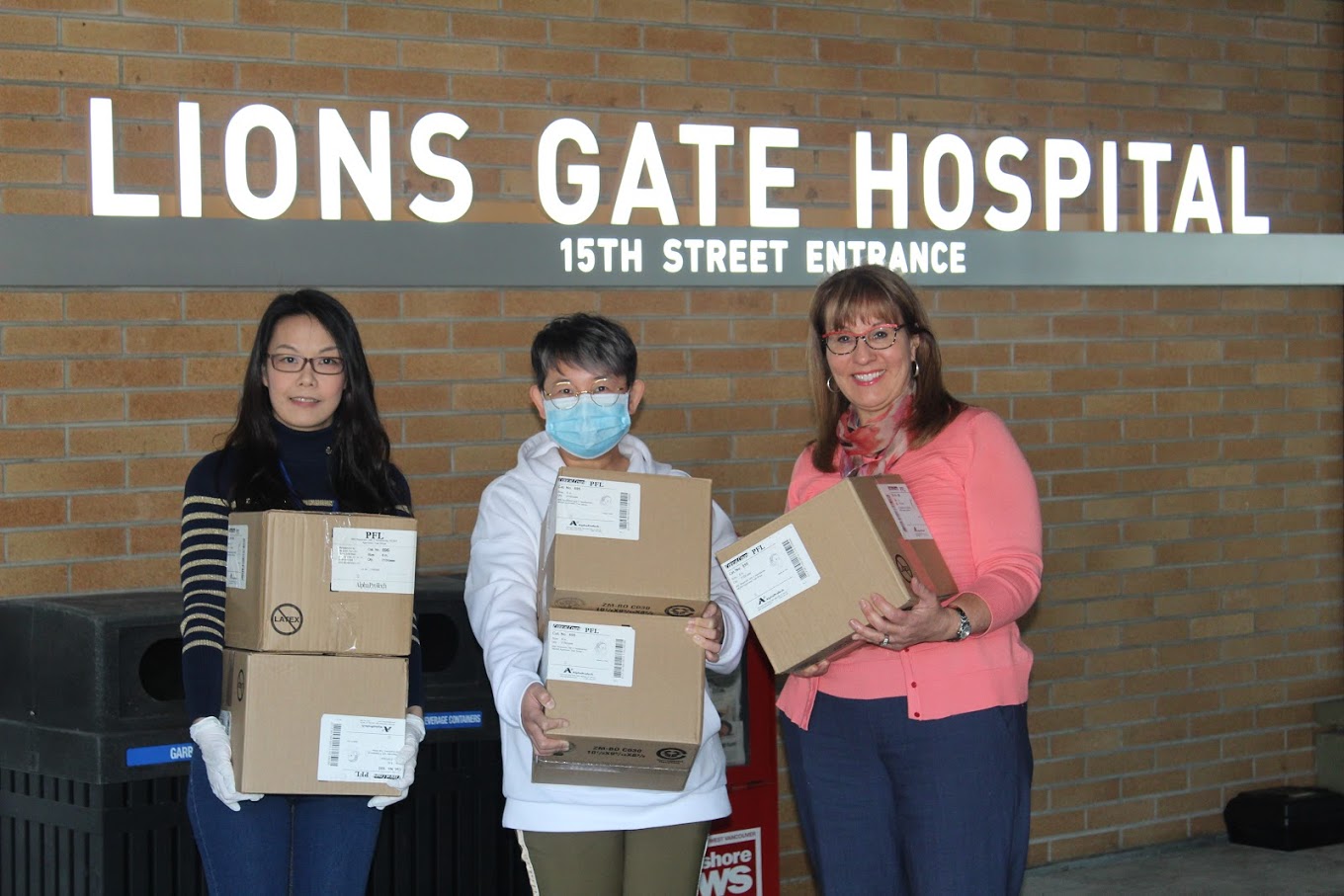 Donating N95 Masks to Lions Gate Hospital